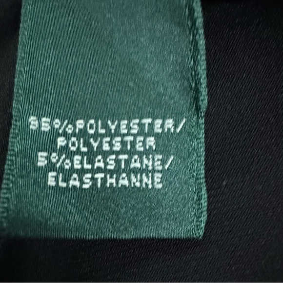 Lauren Ralph Lauren Dress Black Surplice Cap Sleeve Size 4 - Picture 11 of 12